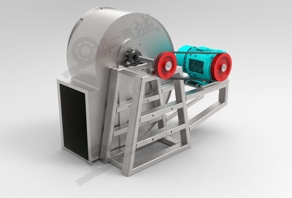離心風(fēng)機-離心式通風(fēng)機3D模型圖 模型截圖[1]