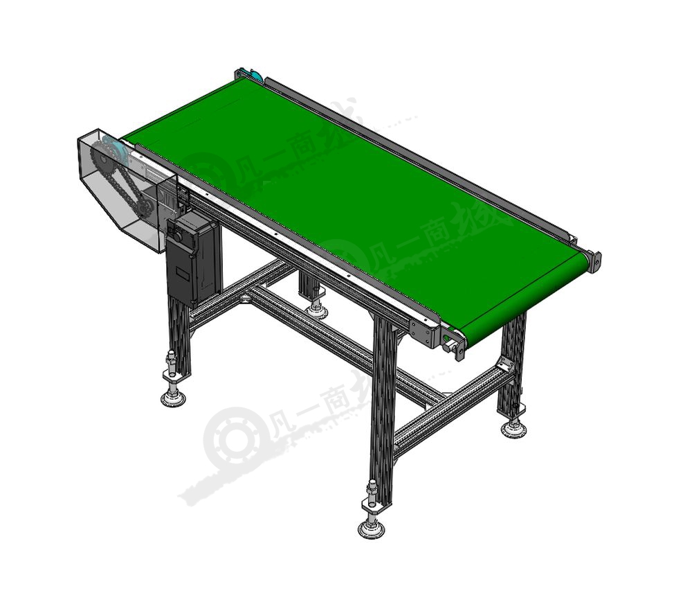鋁型材框架皮帶輸送機(jī)3D模型 模型截圖[1]