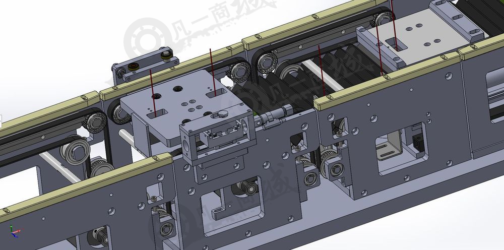 模組輸送線設(shè)計(jì)模型-皮帶線模組組件3D圖 模型截圖[1]