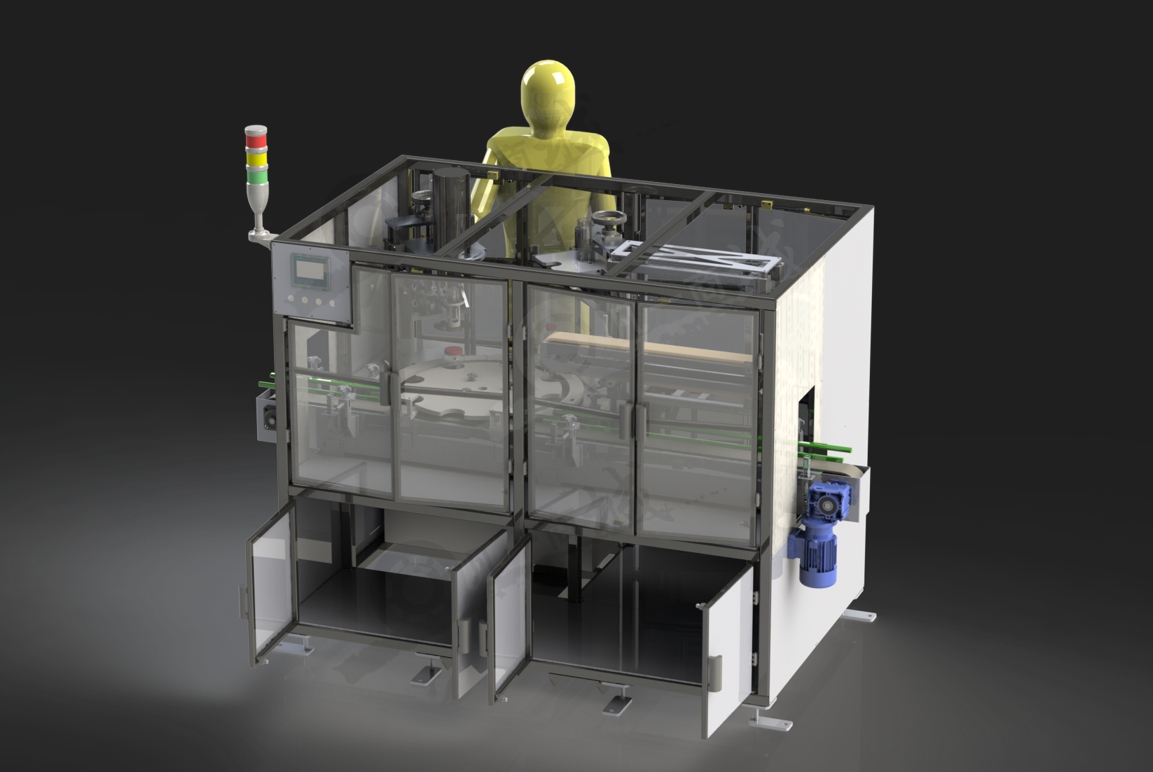 自動卷邊捆扎機-卷曲捆扎設備3D模型圖 模型截圖[1]