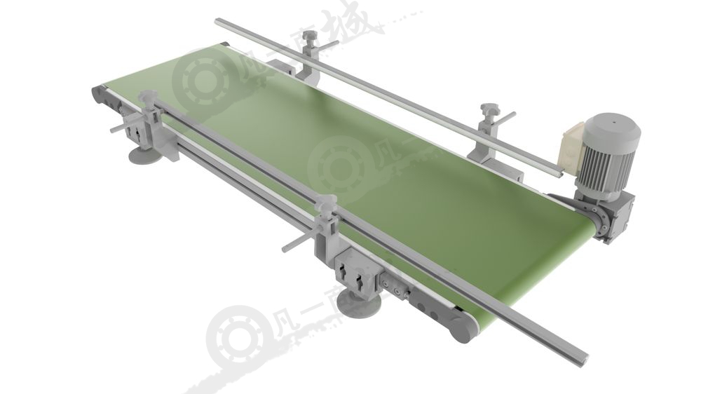 帶可調(diào)節(jié)擋邊輸送帶-輸送機(jī)設(shè)備3D模型圖 模型截圖[3]