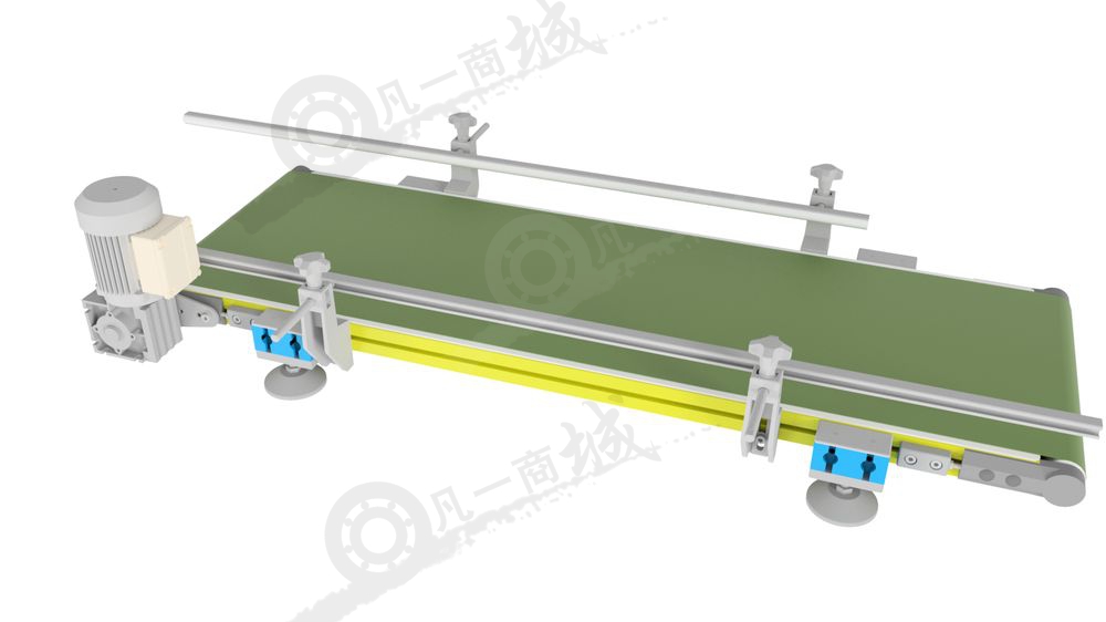 帶可調(diào)節(jié)擋邊輸送帶-輸送機(jī)設(shè)備3D模型圖 模型截圖[2]