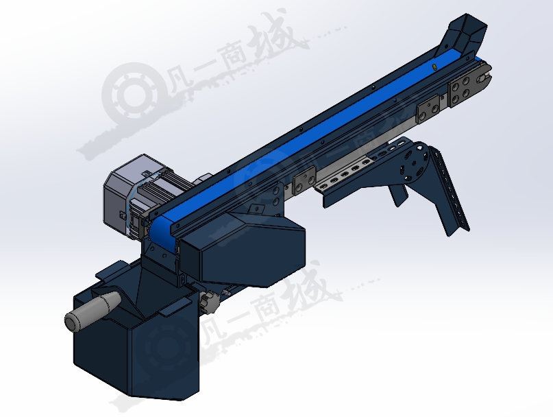 小型工件輸送機-皮帶輸送線3D模型圖 模型截圖[1]
