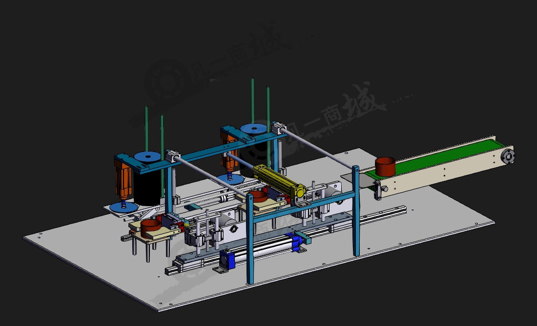 自動(dòng)輸送組合設(shè)計(jì)3D模型圖 模型截圖[1]