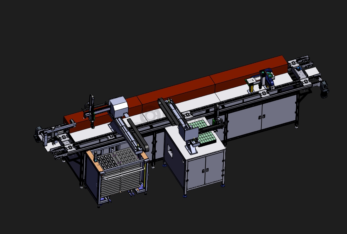 自動輸送入盒封裝設備3D模型圖 模型截圖[1]