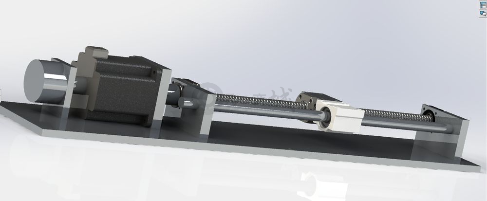 滾珠絲桿單軸直線運(yùn)動(dòng)機(jī)構(gòu)3D模型圖 模型截圖[2]