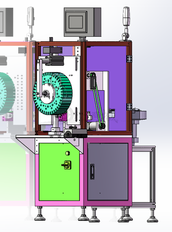 無刷定子插片機設(shè)備_無刷電機定子插端子機3D模型圖 模型截圖[1]