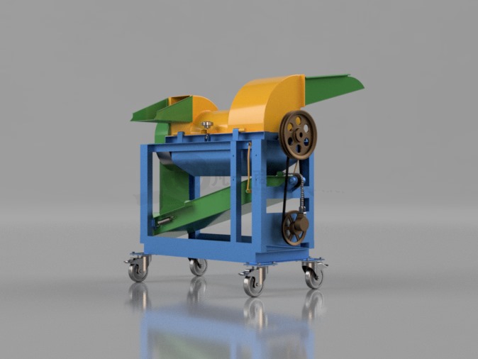 谷物脫粒機-谷類脫殼設(shè)備3D模型圖 模型截圖[2]