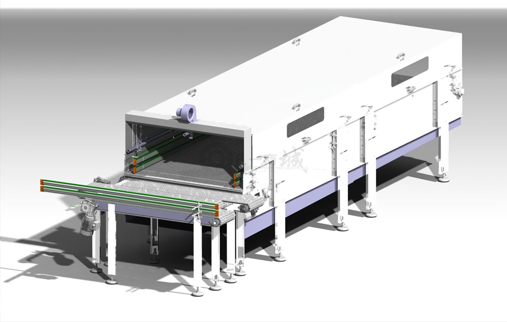 半自動工業(yè)清洗輸送機系統(tǒng)3D模型 模型截圖[2]