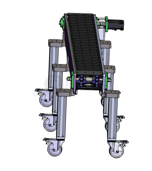 快遞分揀流水線3D模型圖 模型截圖[4]