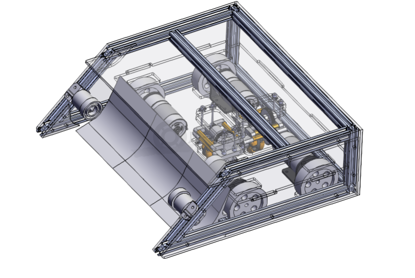 快遞分揀機(jī)器人3D模型圖sw18可編輯 模型截圖[1]