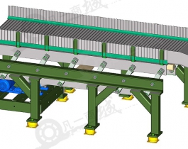 振動(dòng)輸送機(jī)3D圖