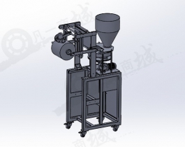 漏斗落料機(jī)構(gòu) 半自動化下料機(jī)3D模型圖紙