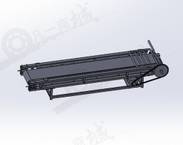 小型輸送線_皮帶式輸送機模型3D圖紙