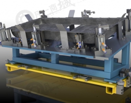 汽車車身點(diǎn)焊夾具3D模型
