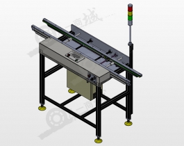 PCB板單通道輸送機3D圖