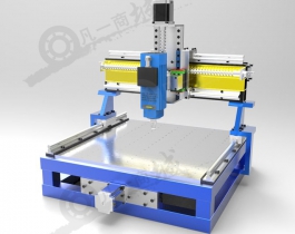 PCB電路板CNC雕刻機(jī)3D圖