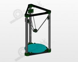 三角洲3D打印機模型圖紙