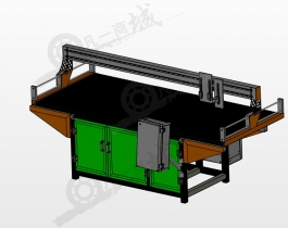 大型等離子CNC切割機(jī)3D圖