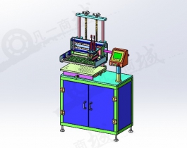 自動印刷機-網(wǎng)版印刷機3D模型