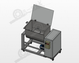 絲帶螺旋攪拌機3D圖