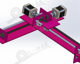 二軸直線運(yùn)動機(jī)構(gòu)3D模型