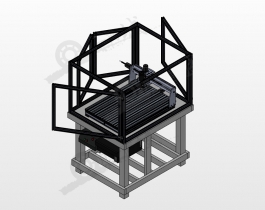 帶防護(hù)艙數(shù)控雕刻機(jī)3D模型