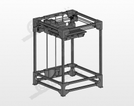 托盤移動式3D打印機圖紙