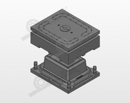 儲存箱注塑模具3D模型