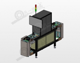 視覺檢查托盤輸送機3D模型