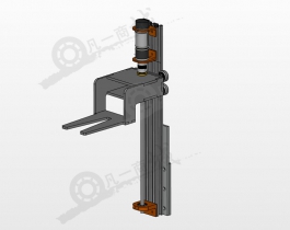 鋁型材滑輪升降機(jī)構(gòu)3D模型