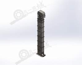 斗式提升輸送機3D圖
