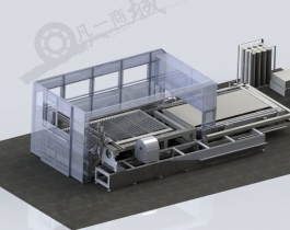 大型激光雕刻機(jī)3D模型