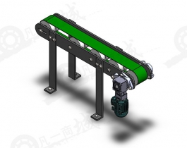 小型平皮帶傳輸機-流水線-輸送線3D模型