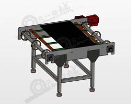 模塊化板鏈輸送機(jī)3D圖