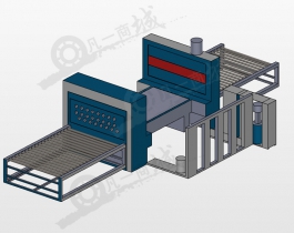 全自動(dòng)覆膜機(jī)3D模型圖