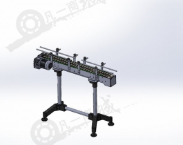 帶護(hù)欄瓶子輸送機(jī)模型圖