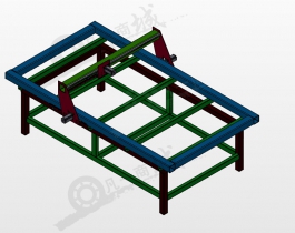 CNC數(shù)控雕刻機(jī)框架模型圖