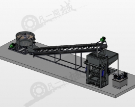 攪拌輸送線3D模型