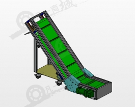 爬坡型皮帶輸送機(jī)模型圖