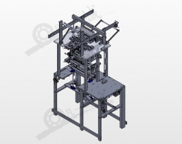 多線間歇式設備3D模型圖