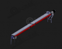 長(zhǎng)型上運(yùn)到下螺旋桿輸送機(jī)3D圖