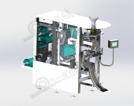 垂直灌裝式包裝機3D模型圖