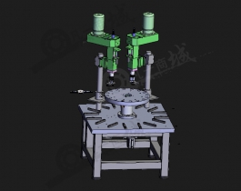 分度旋轉(zhuǎn)操作臺3D模型圖