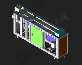 口罩機用輸送線3D圖