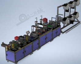 全自動(dòng)N95口罩生產(chǎn)機(jī)3D模型圖紙