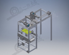 自動(dòng)塑料板抓取移動(dòng)機(jī)構(gòu)3D模型