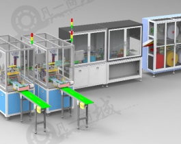 一次性醫(yī)用口罩機設備3D圖