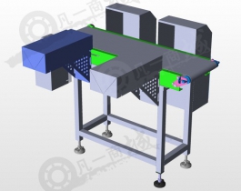 雙排料輸送系統(tǒng)3D圖
