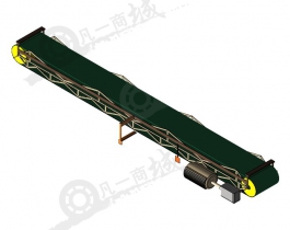 帶分選機(jī)構(gòu)的輸送帶3D模型圖